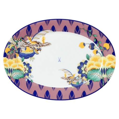 plate oval 36 cm, Mistic Garden